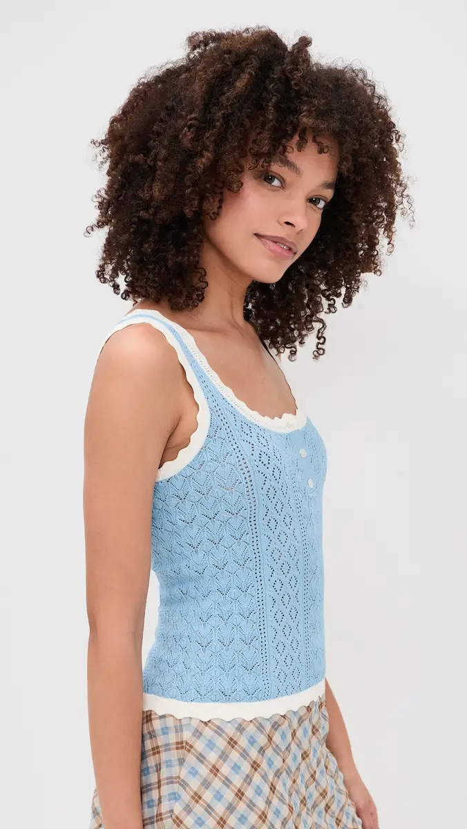 Sea Georgia Knit Tank Top Blue | Thumbnail 4 Sea Georgia Knit Tank Top Blue | Thumbnail 4