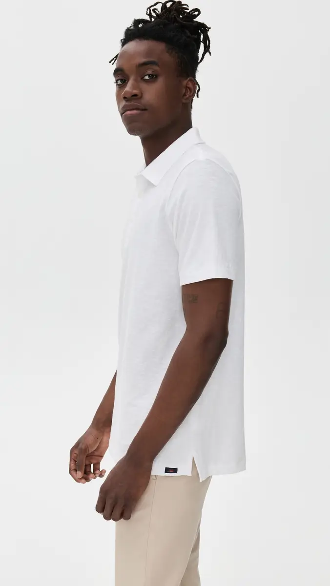 Faherty Sunwashed T-Shirt Polo | Thumbnail 4 Faherty Sunwashed T-Shirt Polo | Thumbnail 4