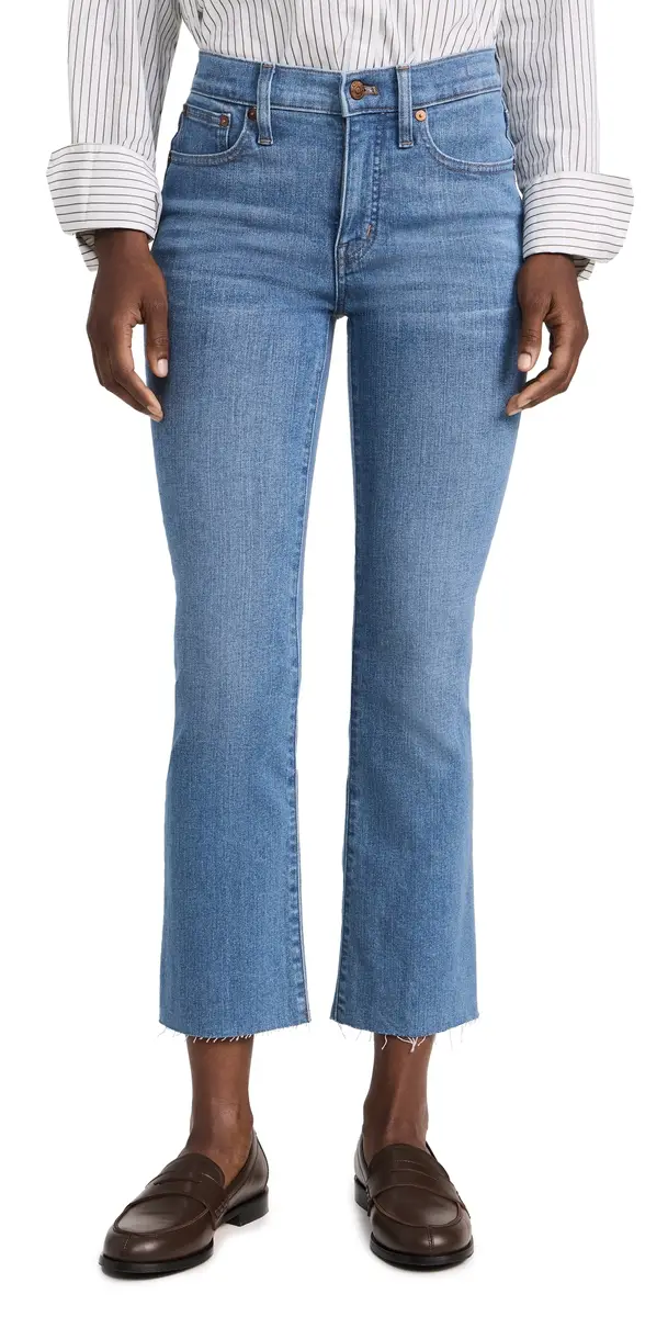 Madewell Mid Rise Kick Out Jeans Cherryville Wash | Image 1 Madewell Mid Rise Kick Out Jeans Cherryville Wash | Image 1