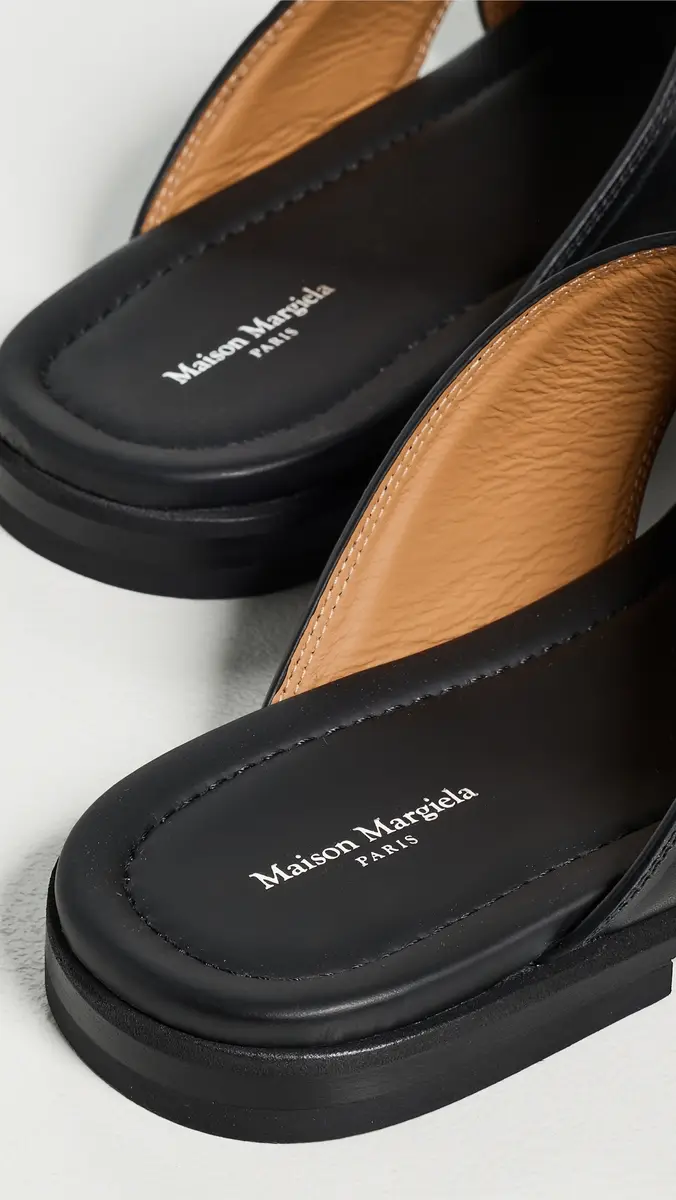 Maison Margiela Tabi Numbers Crossed Sandals Black | Thumbnail 3