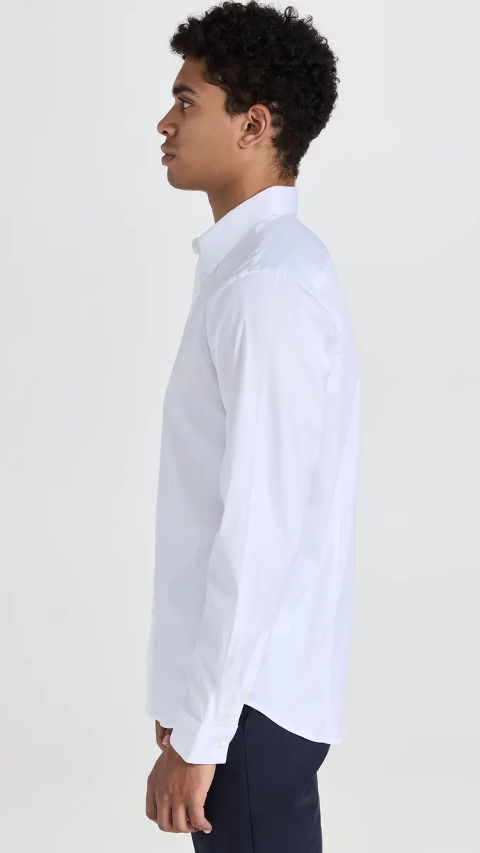 Theory Sylvain Good Cotton Shirt | Thumbnail 4 Theory Sylvain Good Cotton Shirt | Thumbnail 4
