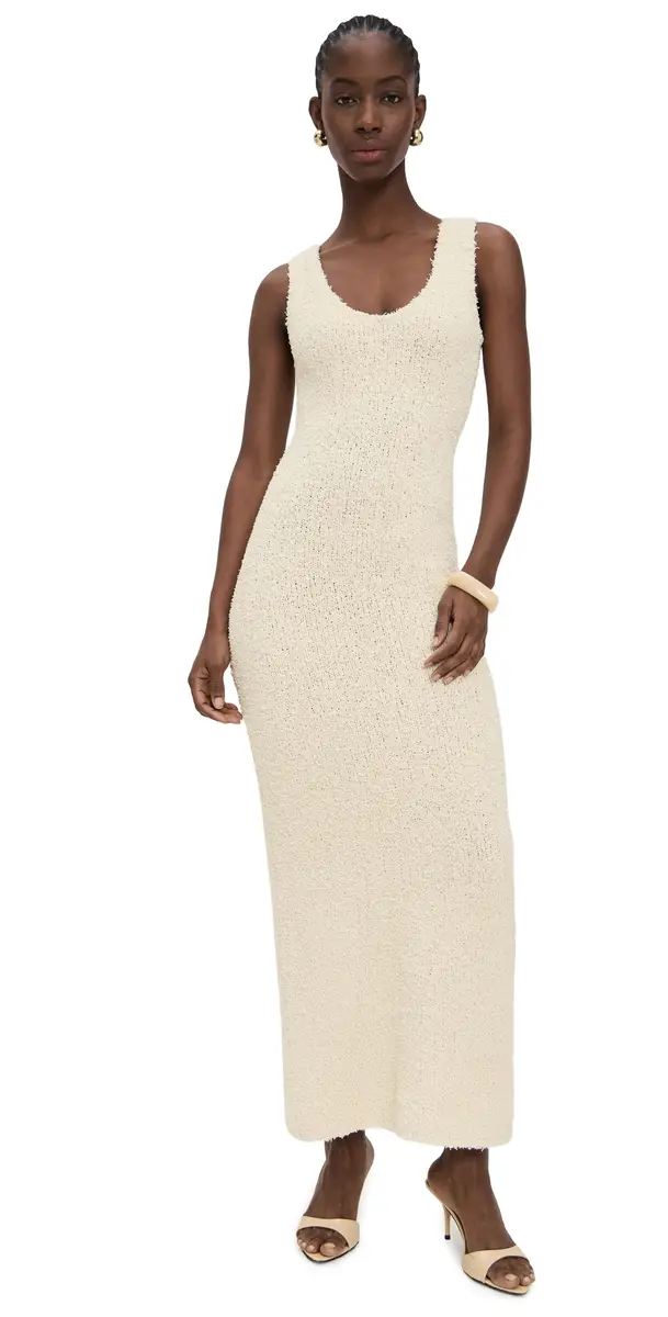 SIR. Tropicana Scoop Neck Maxi Dress Natural | Image 1 SIR. Tropicana Scoop Neck Maxi Dress Natural | Image 1