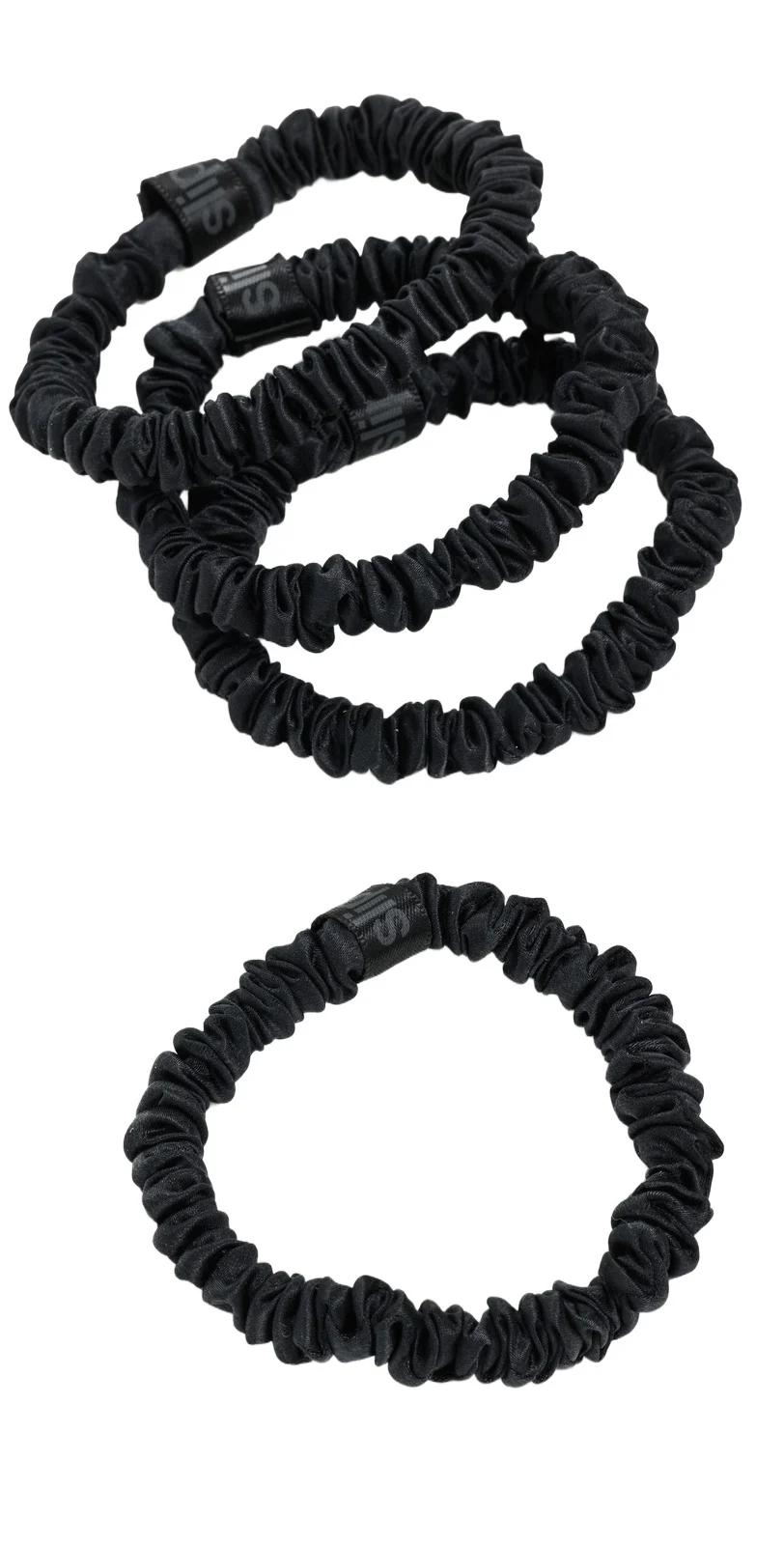 Skinny Silk Scrunchies Set of 4 Skinny Silk Scrunchies Set of 4