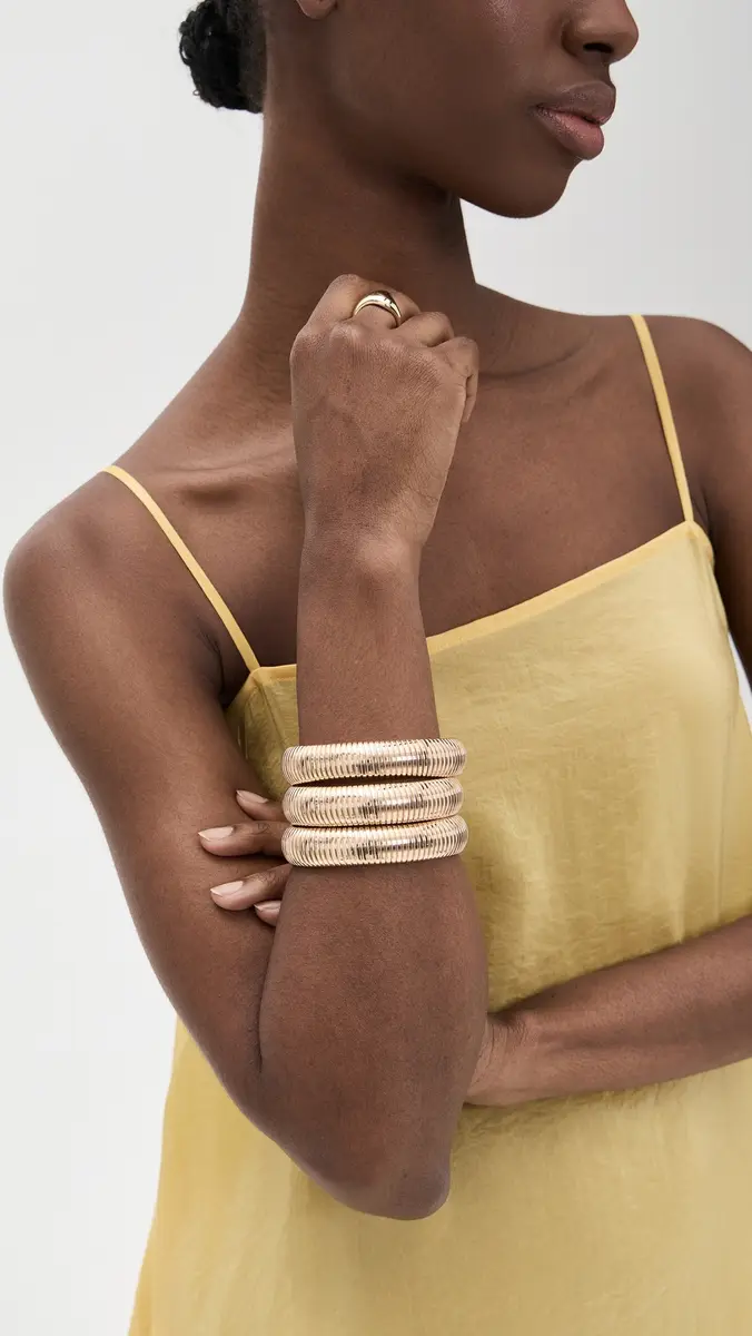 Ettika Flex Snake Chain Stretch Bracelet Set | Thumbnail 3