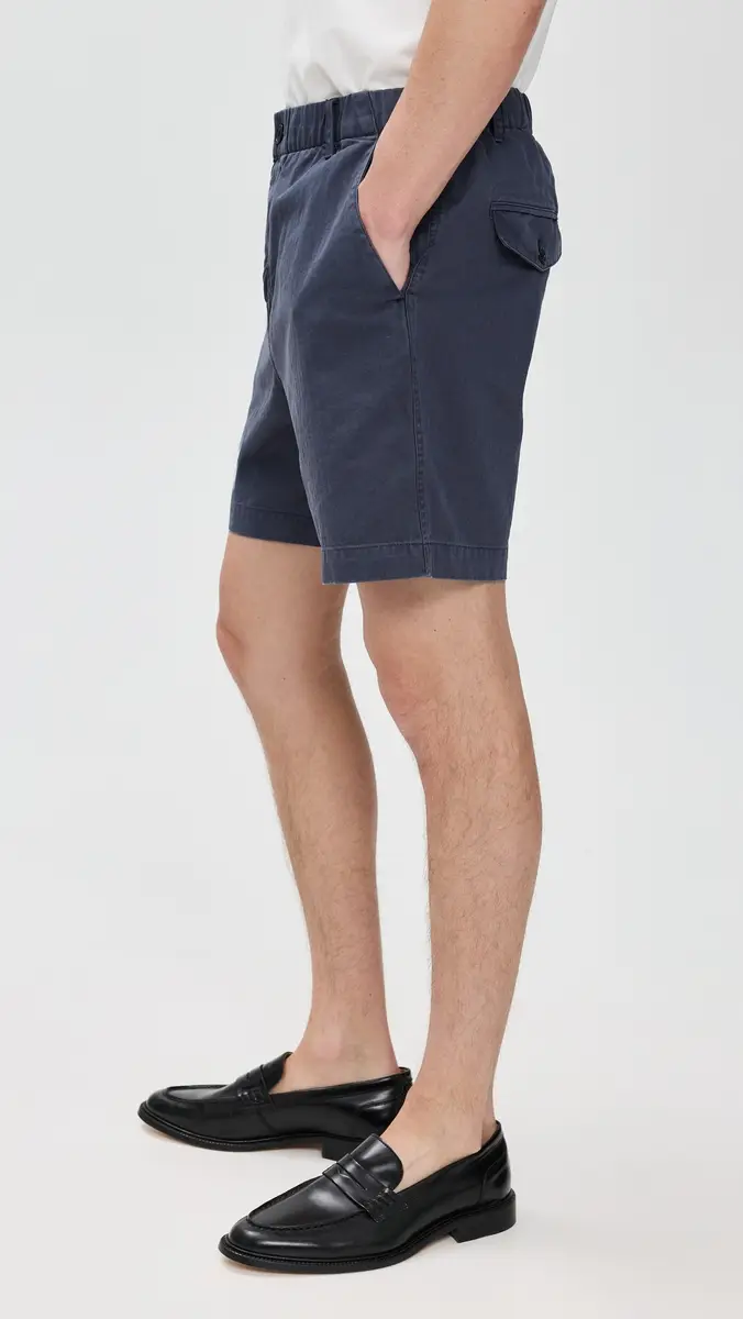 Alex Mill Herringbone Pull On Shorts 7 | Thumbnail 4 Alex Mill Herringbone Pull On Shorts 7 | Thumbnail 4