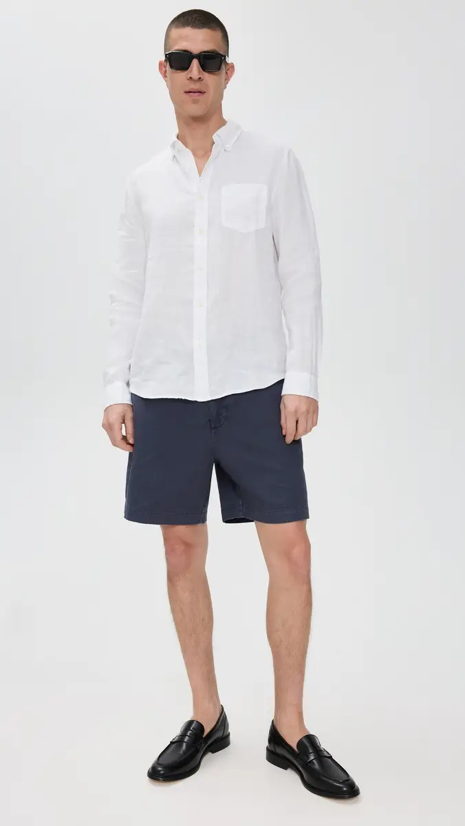 Alex Mill Herringbone Pull On Shorts 7 | Thumbnail 5 Alex Mill Herringbone Pull On Shorts 7 | Thumbnail 5
