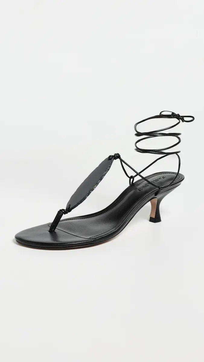 FARM Rio Stone Kitten Heel Sandals Black | Thumbnail 2