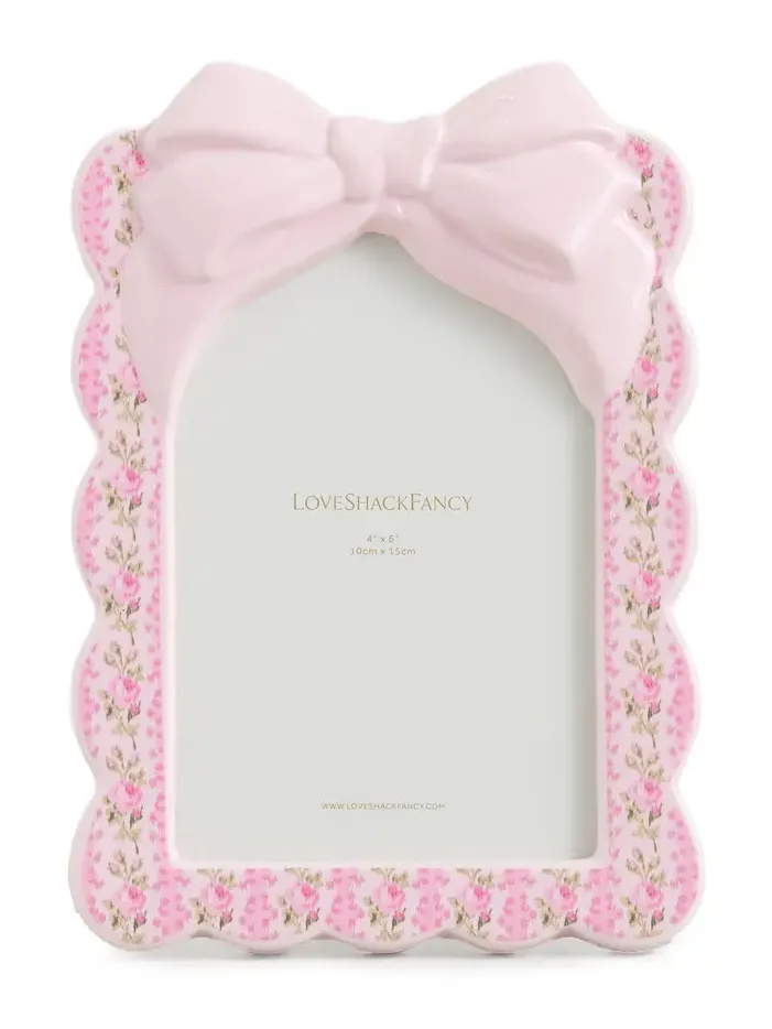LoveShackFancy Decorative Bow Frame 4x6