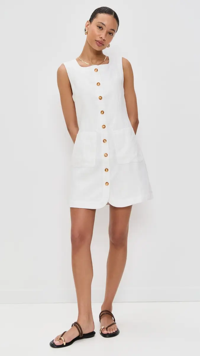 Posse Emma Button Down Mini Dress | Thumbnail 5 Posse Emma Button Down Mini Dress | Thumbnail 5