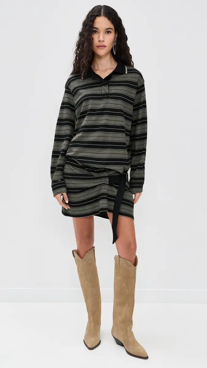 Isabel Marant Étoile Isea Dress Black/Ecru | Thumbnail 2 Isabel Marant Étoile Isea Dress Black/Ecru | Thumbnail 2