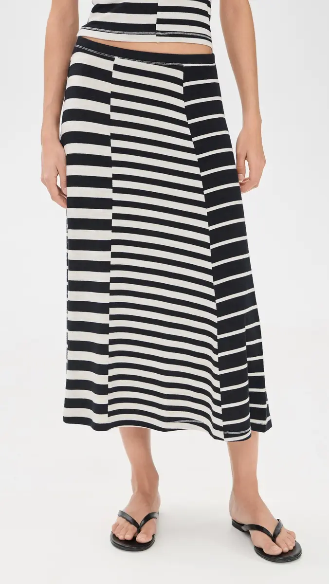 rag & bone The Knit Mixed Stripe Skirt | Thumbnail 2