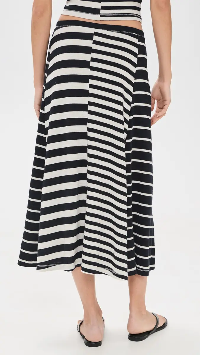 rag & bone The Knit Mixed Stripe Skirt | Thumbnail 3