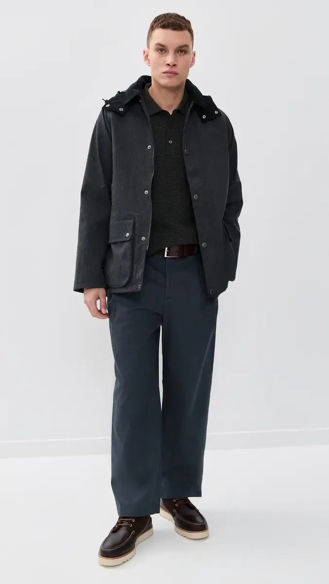 Barbour Modern Beaufort Jacket Navy | Thumbnail 5 Barbour Modern Beaufort Jacket Navy | Thumbnail 5