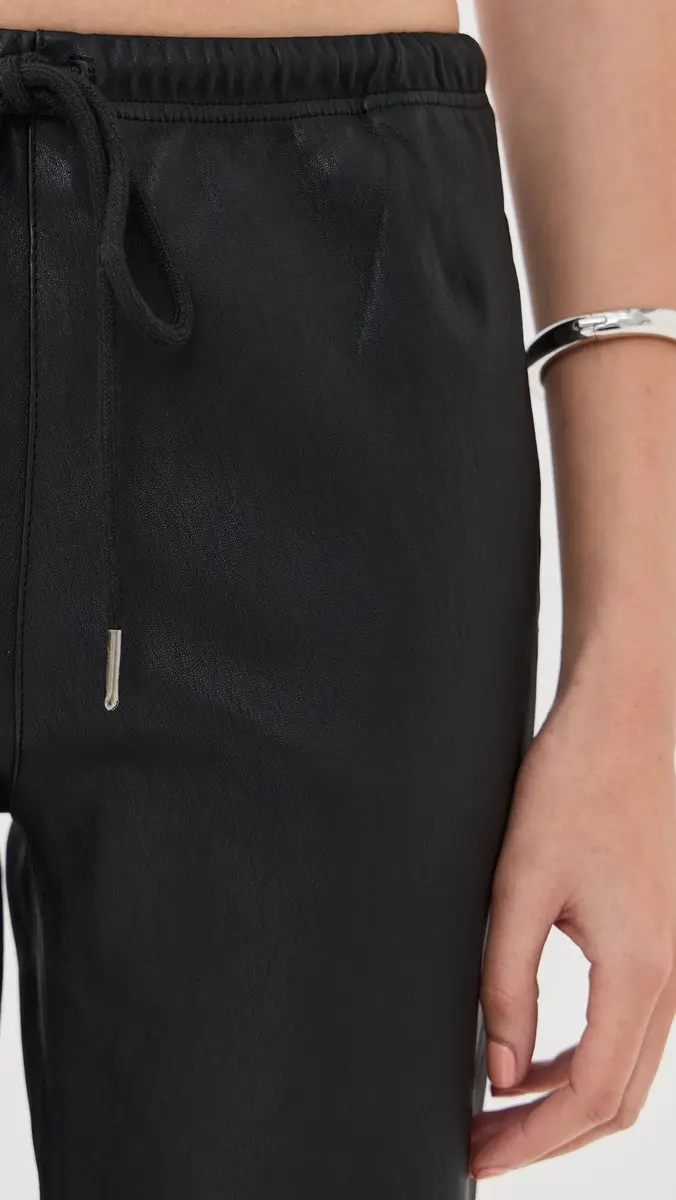 Sprwmn Leather Drawstring Joggers | Thumbnail 6