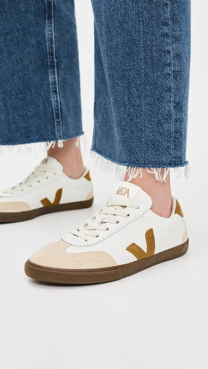 Veja Leather Volley Sneakers | Thumbnail 3 Veja Leather Volley Sneakers | Thumbnail 3