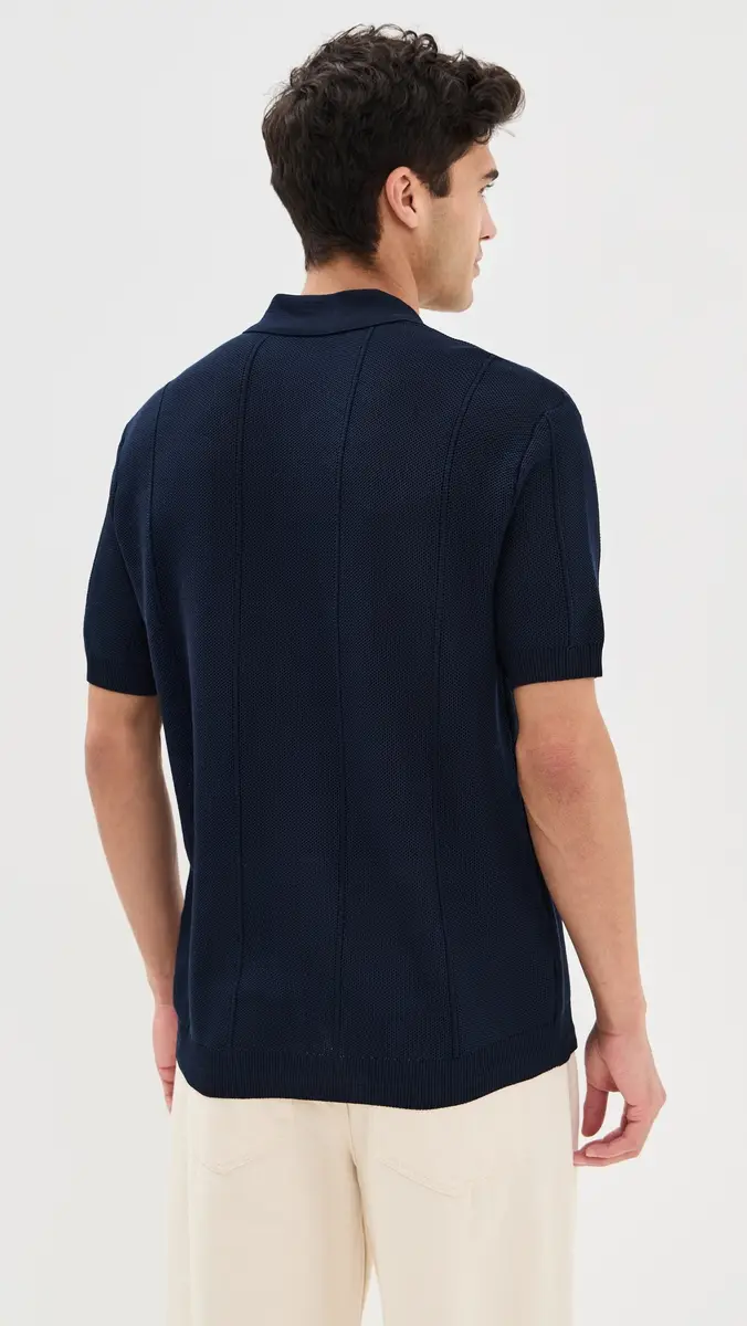 Orlebar Brown Tiernan Knit Button Polo | Thumbnail 3 Orlebar Brown Tiernan Knit Button Polo | Thumbnail 3