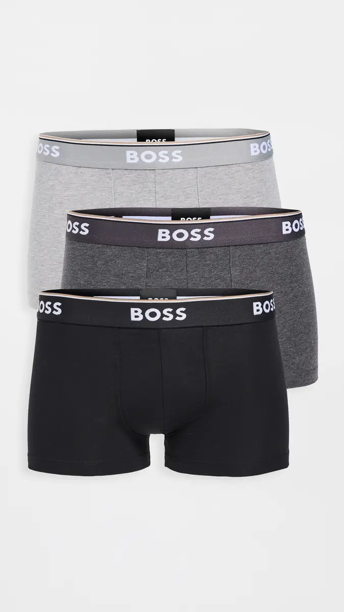 BOSS Stretch Cotton 3 Pack Trunks | Thumbnail 2