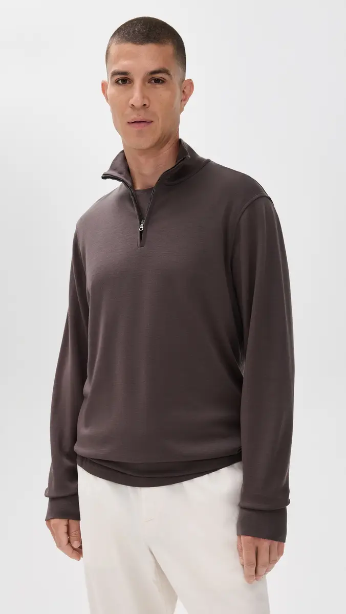 Orlebar Brown Isar Graphite Merino Sweatshirt | Thumbnail 2 Orlebar Brown Isar Graphite Merino Sweatshirt | Thumbnail 2