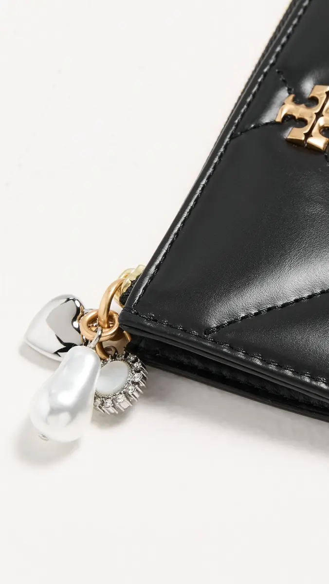 Tory Burch Kira Diamond Quilt Charm Zip Card Case | Thumbnail 4 Tory Burch Kira Diamond Quilt Charm Zip Card Case | Thumbnail 4