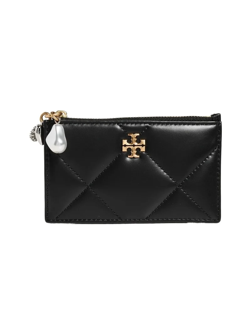 Tory Burch Kira Diamond Quilt Charm Zip Card Case