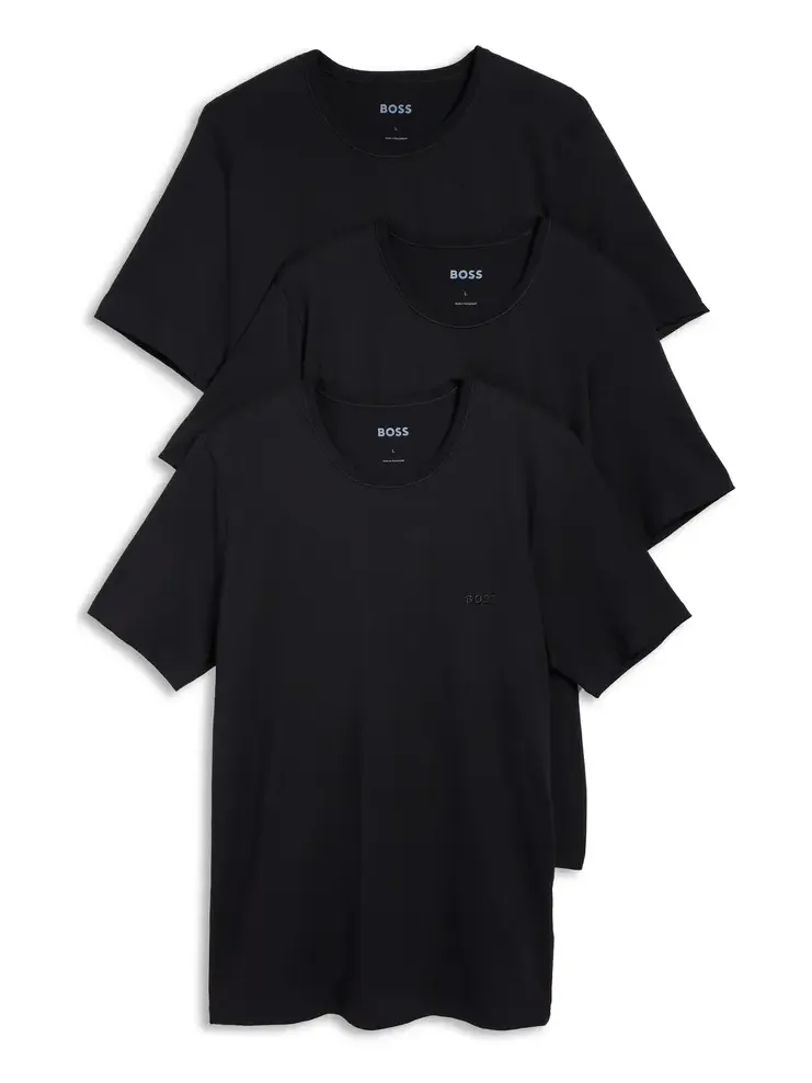 Logo Embroidered Cotton Tee 3 Pack