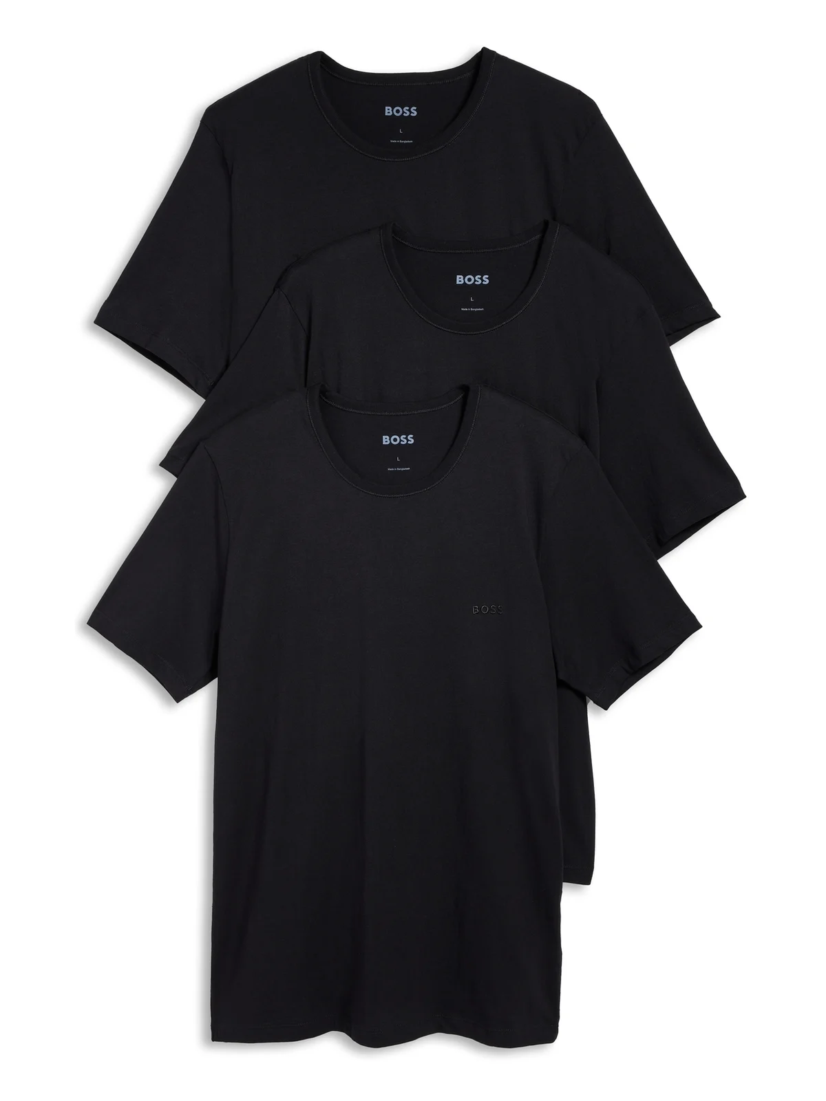 Logo Embroidered Cotton Tee 3 Pack