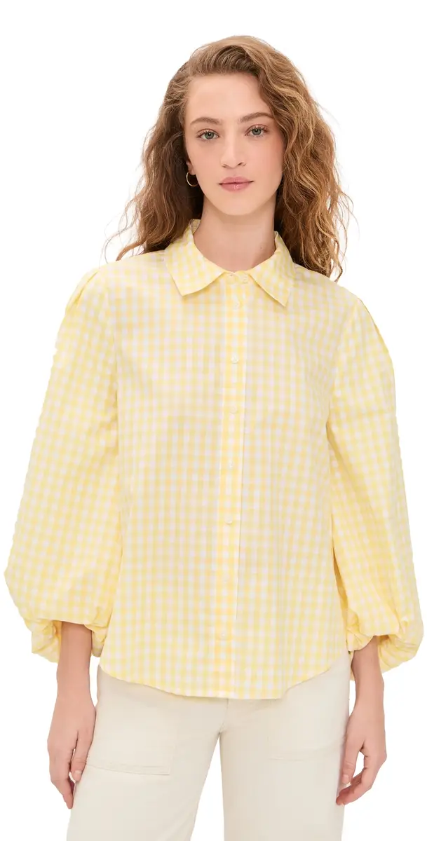 Tanya Taylor Marina Top Lemon eringue ulti | Image 1 Tanya Taylor Marina Top Lemon eringue ulti | Image 1