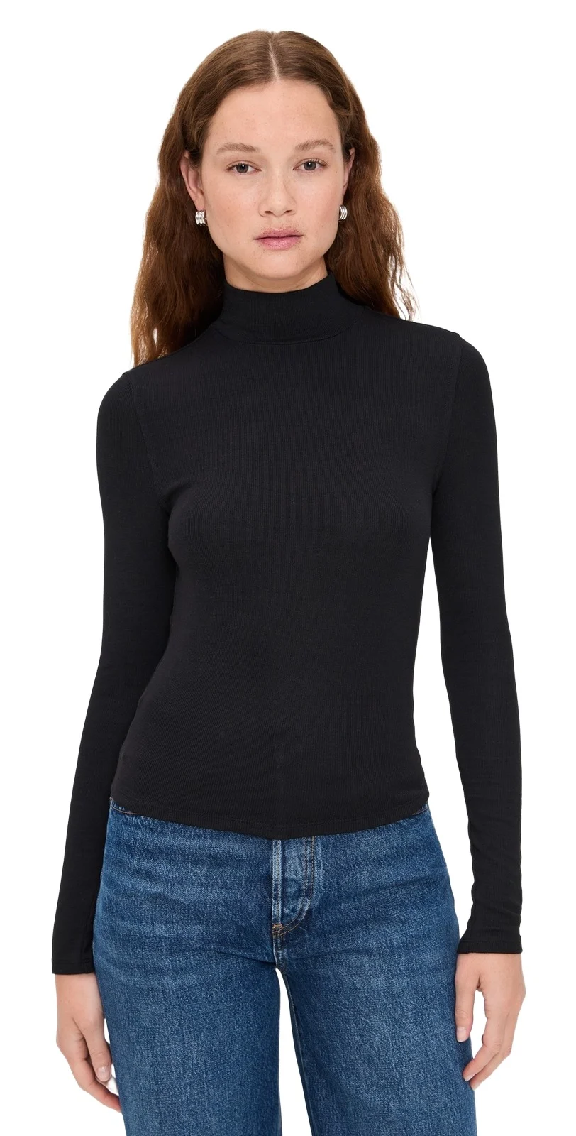 Frame Rib Turtleneck