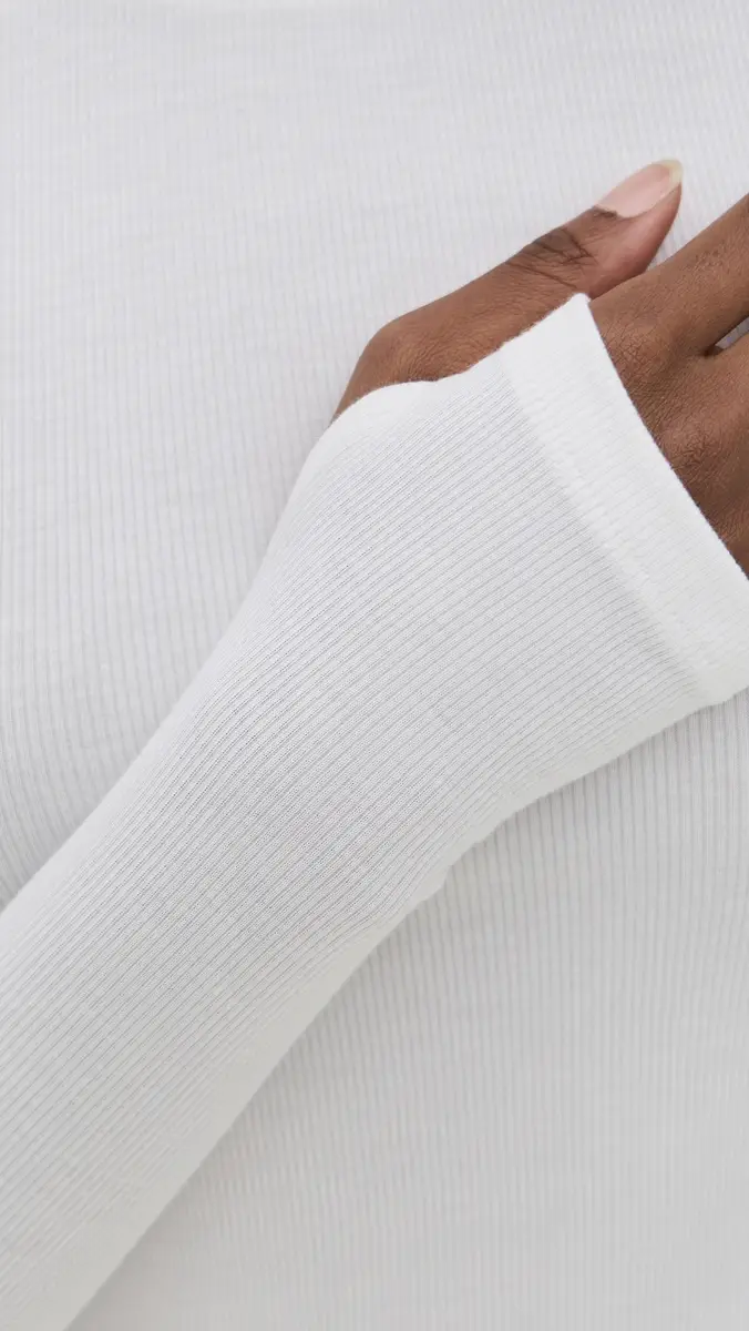 Splits59 Louise Rib Long Sleeve Crop | Thumbnail 6