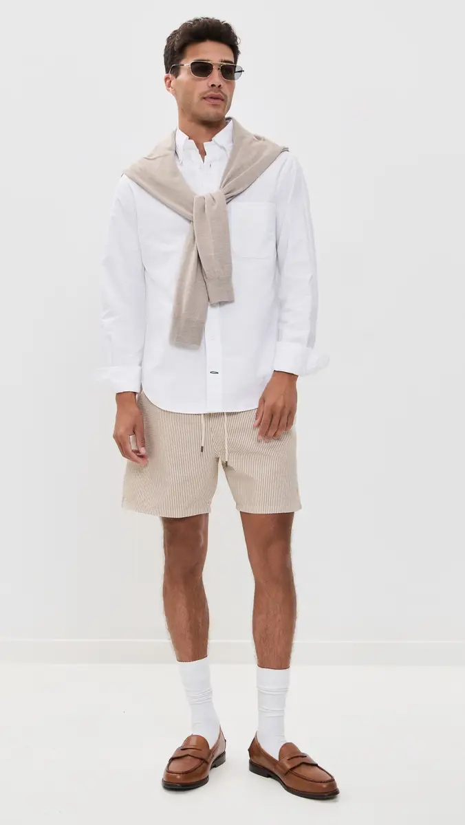 Polo Ralph Lauren Traveler Seersucker Swim Trunks 6 Coastal Beige Seersucker | Thumbnail 5 Polo Ralph Lauren Traveler Seersucker Swim Trunks 6 Coastal Beige Seersucker | Thumbnail 5