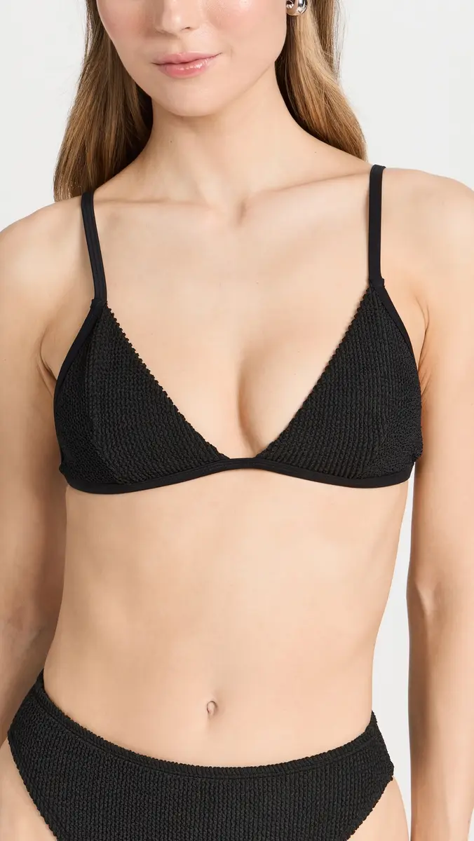 Good American Always Fits Bikini Top Black001 | Thumbnail 2