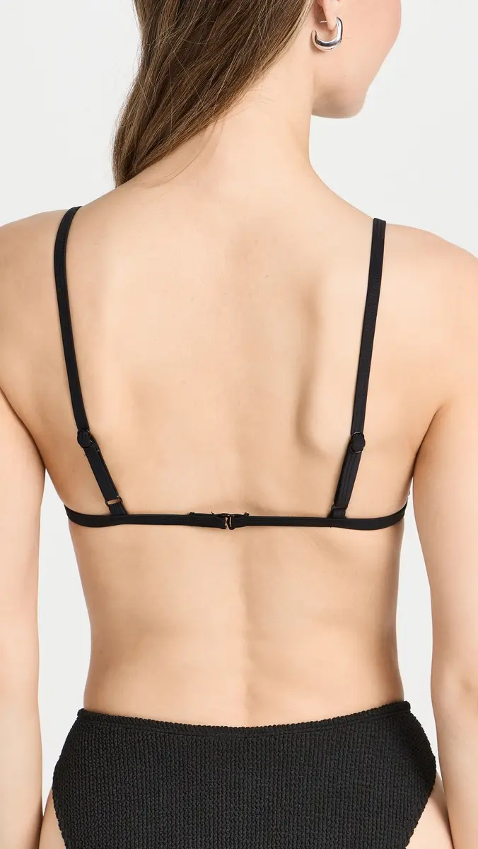 Good American Always Fits Bikini Top Black001 | Thumbnail 3