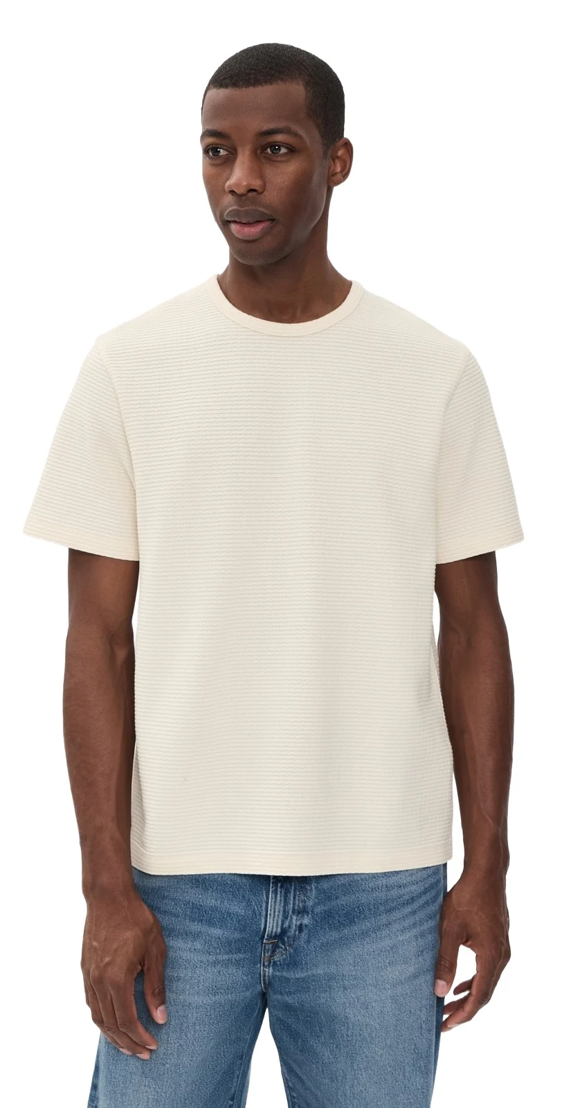 Jacquard Stripe Tee