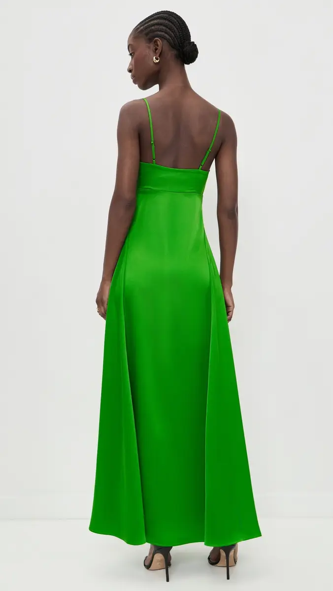 Susana Monaco Satin Slip Dress Shamrock | Thumbnail 4 Susana Monaco Satin Slip Dress Shamrock | Thumbnail 4