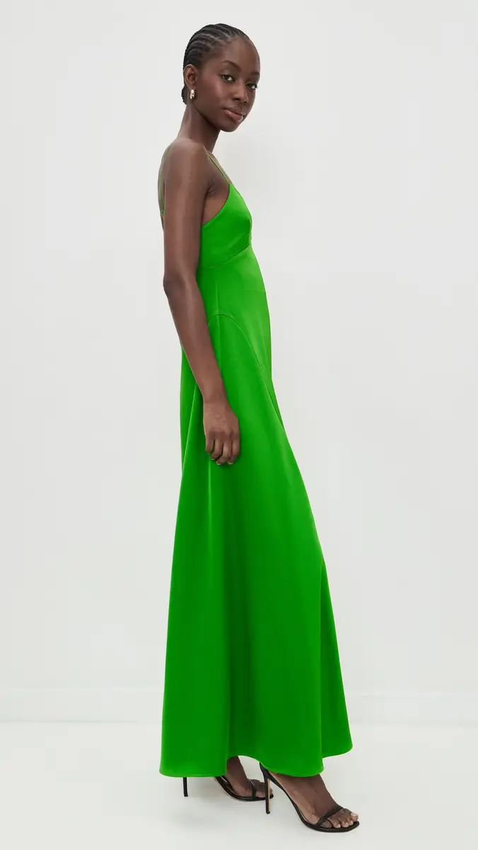 Susana Monaco Satin Slip Dress Shamrock | Thumbnail 5 Susana Monaco Satin Slip Dress Shamrock | Thumbnail 5