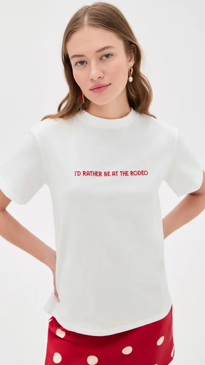 Never Fully Dressed White Rodeo T-Shirt White | Thumbnail 2 Never Fully Dressed White Rodeo T-Shirt White | Thumbnail 2