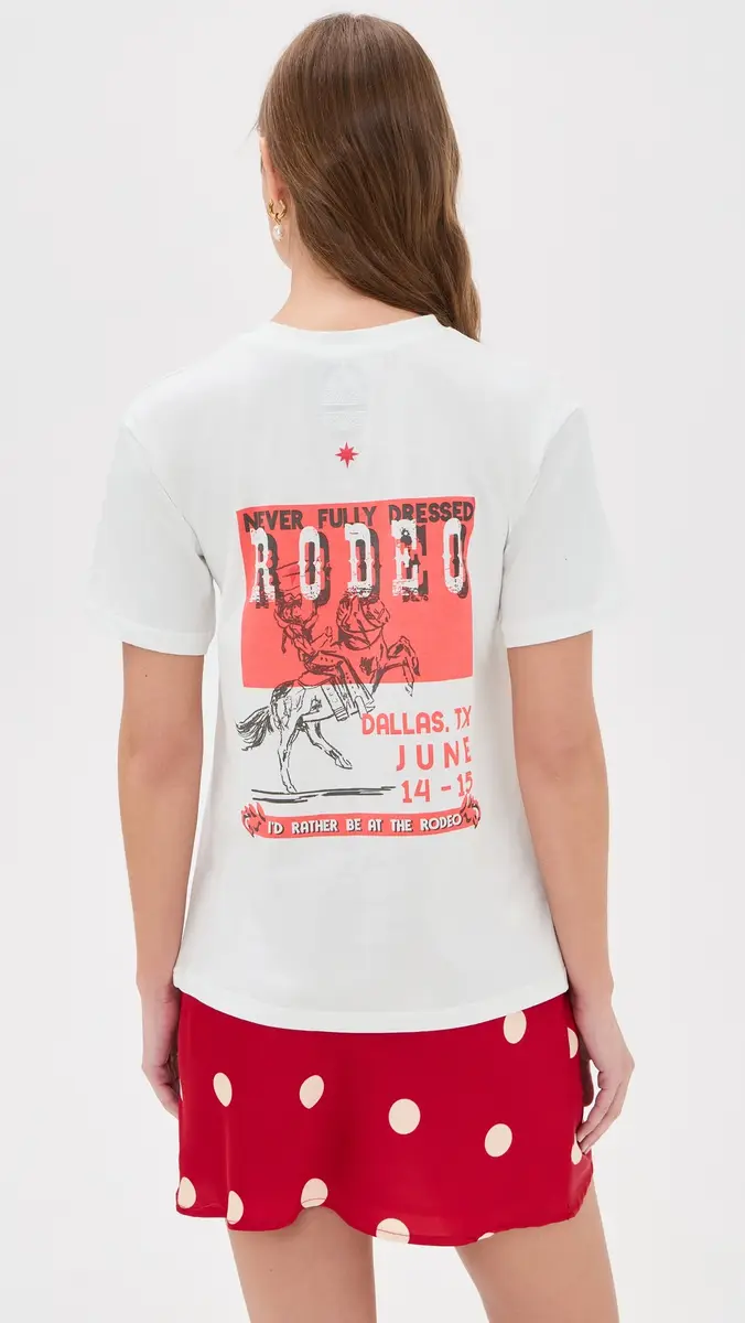 Never Fully Dressed White Rodeo T-Shirt White | Thumbnail 3 Never Fully Dressed White Rodeo T-Shirt White | Thumbnail 3