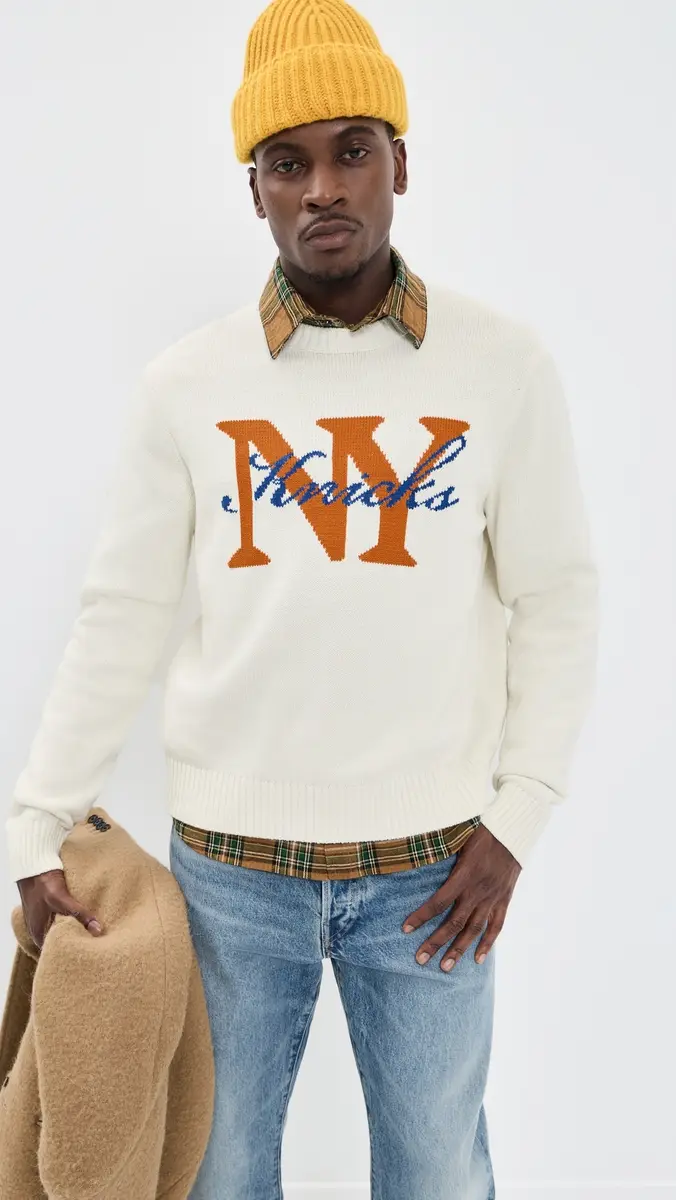 New York or Nowhere Knicks Rafters Sweater Off White | Thumbnail 4 New York or Nowhere Knicks Rafters Sweater Off White | Thumbnail 4