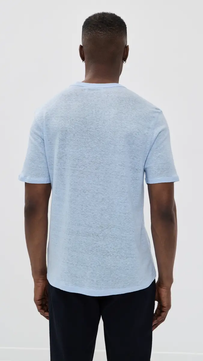OFFICINE GÉNÉRALE Linen Tee Dream Blue | Thumbnail 3 OFFICINE GÉNÉRALE Linen Tee Dream Blue | Thumbnail 3