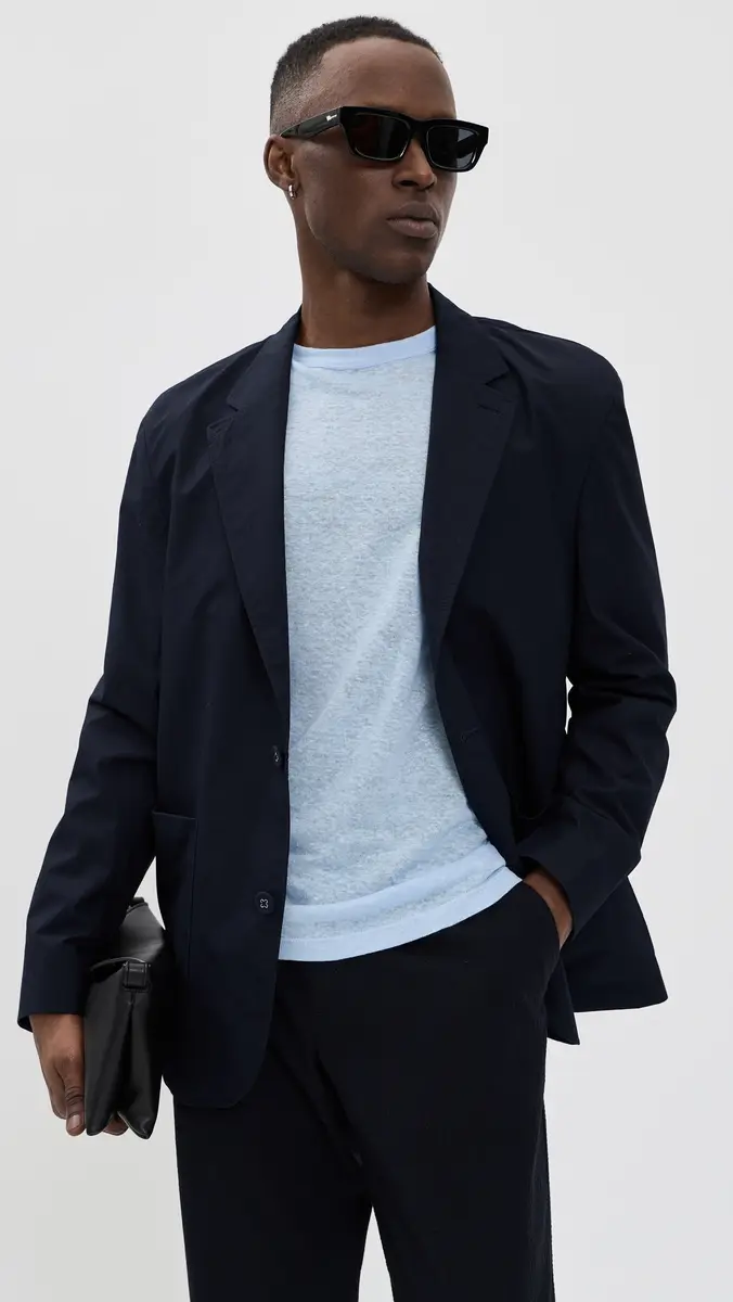 OFFICINE GÉNÉRALE Linen Tee Dream Blue | Thumbnail 5 OFFICINE GÉNÉRALE Linen Tee Dream Blue | Thumbnail 5