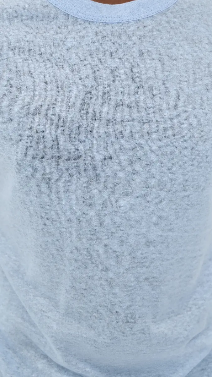 OFFICINE GÉNÉRALE Linen Tee Dream Blue | Thumbnail 6 OFFICINE GÉNÉRALE Linen Tee Dream Blue | Thumbnail 6
