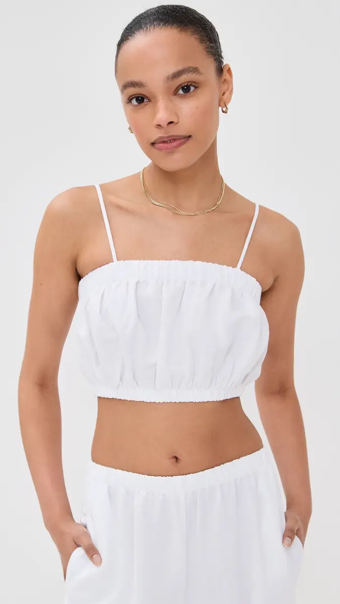 LE BOP Camille Cropped Linen Top | Thumbnail 2 LE BOP Camille Cropped Linen Top | Thumbnail 2
