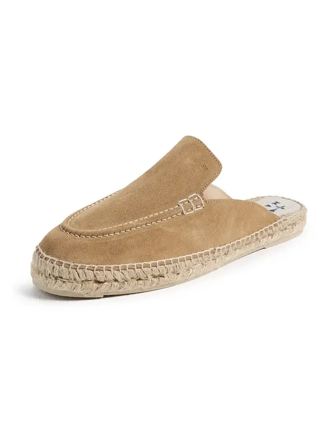 Suede Traveler Mule Espadrilles