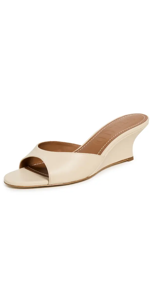 STAUD Brigitte Wedge Sandals Cream | Image 1 STAUD Brigitte Wedge Sandals Cream | Image 1