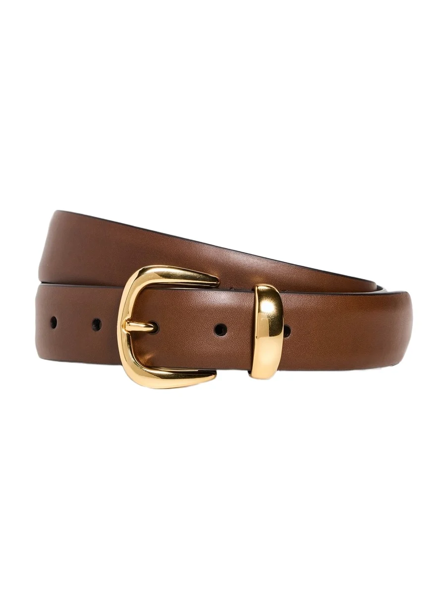 Narrow Semi Formal Calf Leather Belt