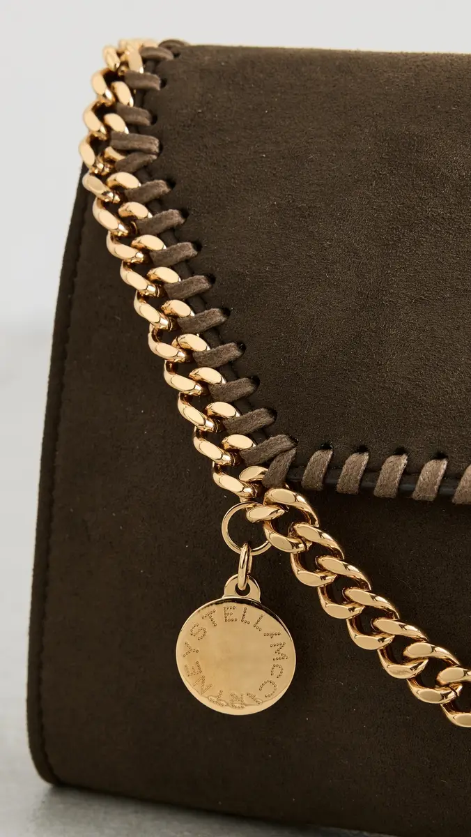 Stella McCartney Falabella Alter Suede Wallet Crossbody Bag Moka One Size | Thumbnail 5