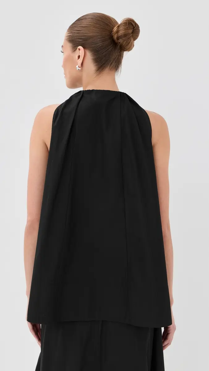 CO Gathered Tunic Shirt Black | Thumbnail 3