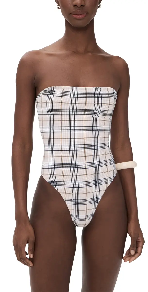 Lioness Gigi One Piece Beige Plaid | Image 1 Lioness Gigi One Piece Beige Plaid | Image 1