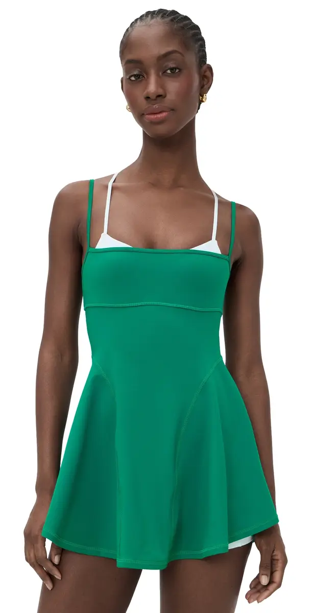 Baseline Tennis Dress Green Glow Combo Baseline Tennis Dress Green Glow Combo