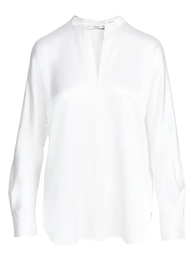Band Collar Blouse